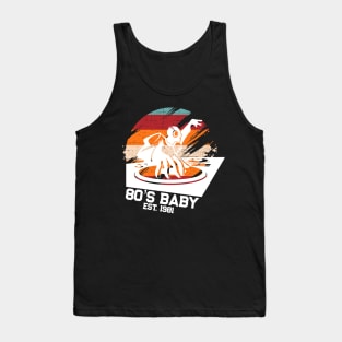 80's Baby Retro Music DJ Gift Tank Top